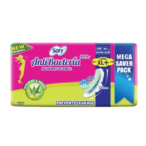 Sofy Anti Bacteria Extra Long Sanitary Pads, Pack of 44