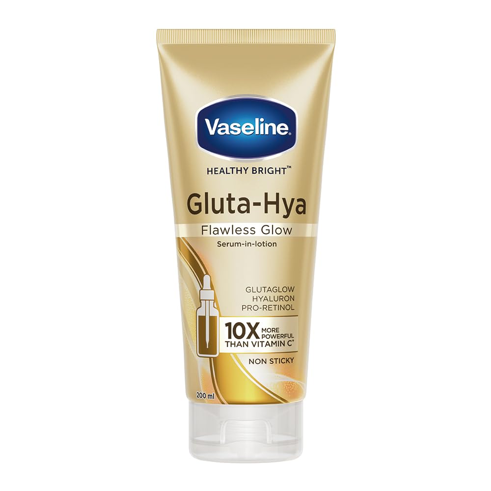 Vaseline Gluta-Hya Flawless Glow Lotion Yellow 200ml Vaseline Gluta-Hya Flawless Glow Lotion Yellow 200ml