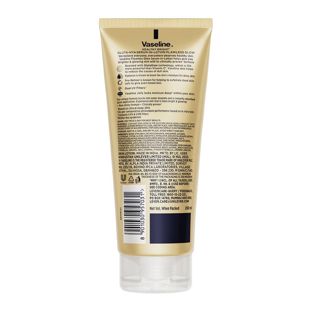 Vaseline Gluta-Hya Flawless Glow Lotion Yellow 200ml1 Vaseline Gluta-Hya Flawless Glow Lotion Yellow 200ml1
