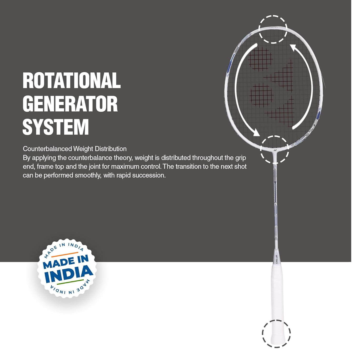 Yonex Badminton Racquet Astrox Attack 9 Pearl White4 Yonex Badminton Racquet Astrox Attack 9 Pearl White4
